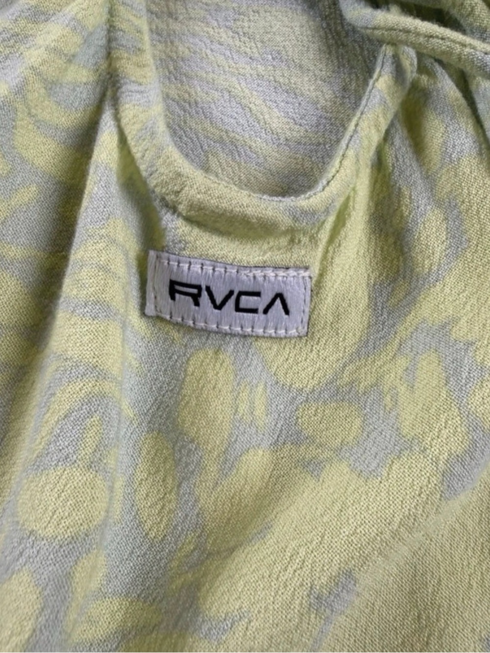 RVCA Women’s Allover Floral Printed Mint Green Backless Strappy Mini Dress Small - Picture 9 of 12
